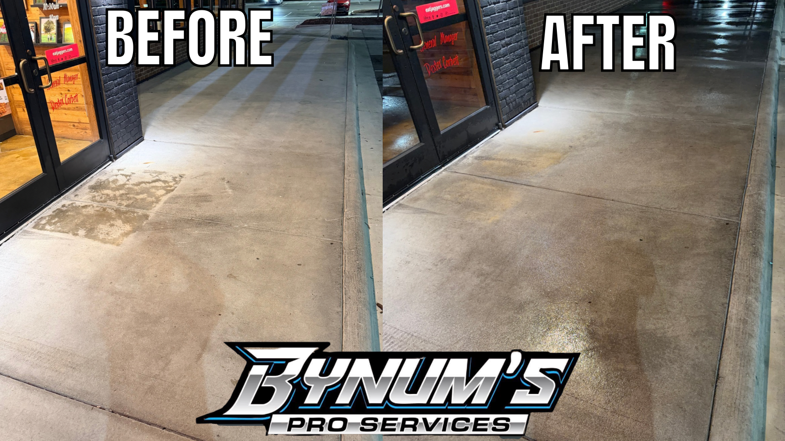 Before and after cleaning